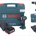 Bosch GSB 18V-45 Taladradora percutora profesional sin cable 18 V 45 Nm + 1 acumulador 4,0 Ah + cargador + maletín en L