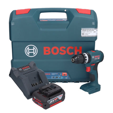 Bosch GSB 18V-45 Taladradora percutora profesional sin cable 18 V 45 Nm + 1 acumulador 4,0 Ah + cargador + maletín en L
