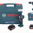 Bosch GSB 18V-45 Taladro percutor inalámbrico profesional 18 V 45 Nm sin escobillas + 1x batería 5,0 Ah + estuche L - sin cargador