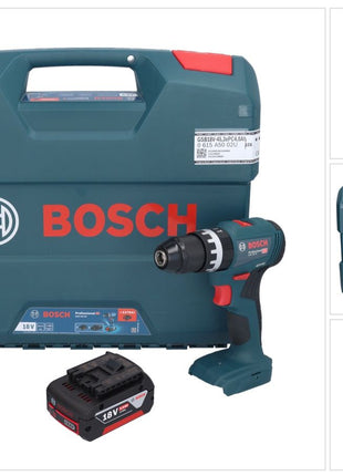 Bosch GSB 18V-45 Taladro percutor inalámbrico profesional 18 V 45 Nm sin escobillas + 1x batería 5,0 Ah + estuche L - sin cargador