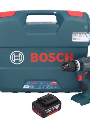 Bosch GSB 18V-45 Professional Perceuse-visseuse à percussion sans fil 18 V 45 Nm Brushless + 1x batterie 5,0 Ah + L-Case - sans chargeur