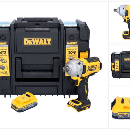 DeWalt DCF 892 NT cordless impact wrench 18 V 813 Nm 1/2" Brushless + 1x battery 1,7 Ah + TSTAK - without charger
