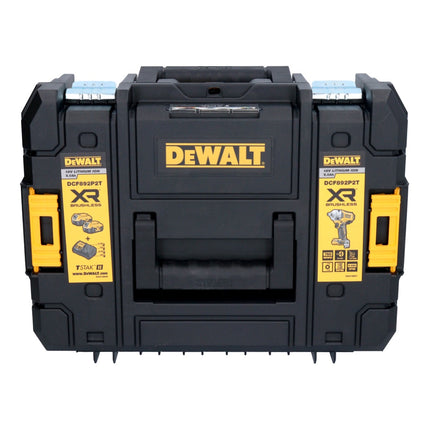 DeWalt DCF 892 D1T akumulatorowy klucz udarowy 18 V 813 Nm 1/2" bezszczotkowy + 1x akumulator 2,0 Ah + ładowarka + TSTAK