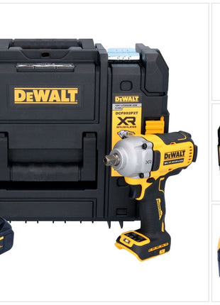 Clé à chocs sans fil DeWalt DCF 892 NT 18 V 813 Nm 1/2" sans balais + 1x batterie 4,0 Ah + TSTAK - sans chargeur