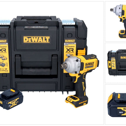 DeWalt DCF 892 NT cordless impact wrench 18 V 813 Nm 1/2" brushless + 1x battery 4.0 Ah + TSTAK - without charger