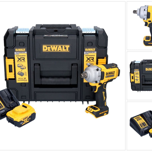 DeWalt DCF 892 P1T Clé à choc 18 V 813 Nm 1/2'' Brushless + 1x batterie 5,0 Ah + chargeur + TSTAK
