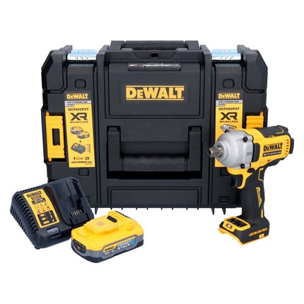 DeWalt DCF 892 H1T cordless impact wrench 18 V 813 Nm 1/2" brushless + 1x Powerstack battery 5.0 Ah + charger + TSTAK