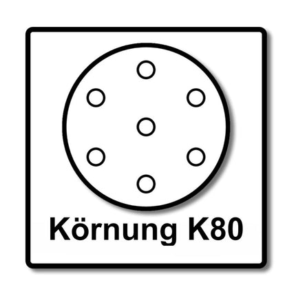 Makita BO 5031 Exzenterschleifer 300 Watt 125 mm + 50x Schleifpapier K80 + Makpac