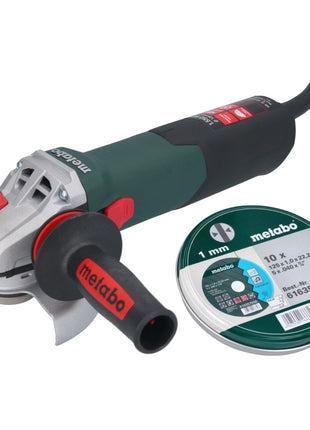 Metabo WE 15-125 Quick Meuleuse d'angle 1550 W 125 mm + 10x disque à tronçonner