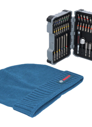 Bosch 43 tlg. Schrauberbit Set Extra Hard 1/4" + gratis Bosch Mütze / Beanie ( 0615997658 )