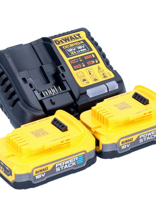 Zestaw startowy akumulatorów DeWalt DCB 1104 E2 12 V / 18 V 2x akumulator Powerstack 1,7 Ah + ładowarka DCB 1104