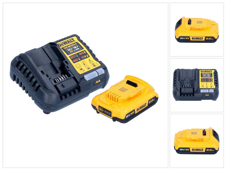 DeWalt DCB 1104 D1 set de arranque con batería 12 V / 18 V 1x batería 2,0 Ah + cargador DCB 1104