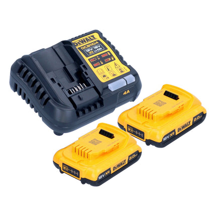 DeWalt DCB 1104 D2 Juego de batería de arranque 12 V / 18 V 2x batería 2,0 Ah + cargador DCB 1104