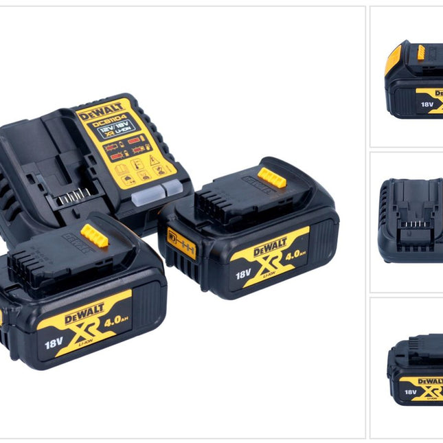 DeWalt DCB 1104 M2 Akku Starter Set 12 V / 18 V 2x Akku 4,0 Ah + DCB 1104 Ladegerät