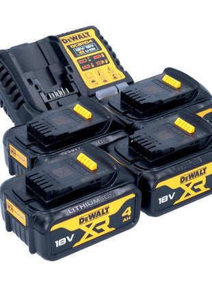 Zestaw startowy akumulatorów DeWalt DCB 1104 M4 12 V / 18 V 4x akumulator 4,0 Ah + ładowarka DCB 1104