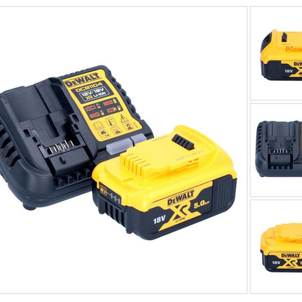 DeWalt DCB 1104 P1 Kit de démarrage sans fil 12 V / 18 V 1x batterie 5,0 Ah + chargeur DCB 1104