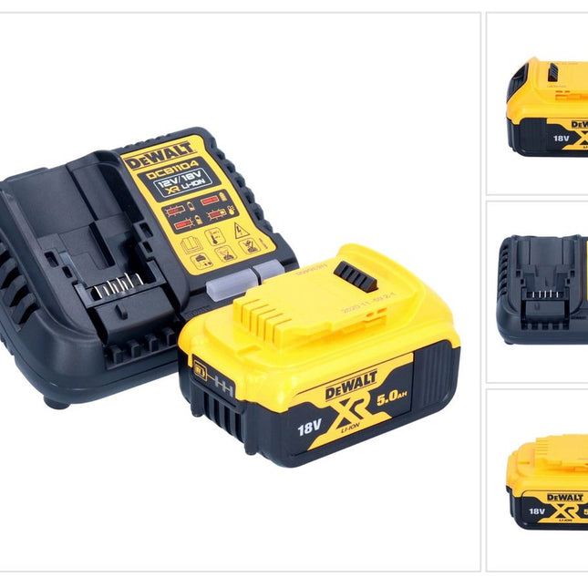 DeWalt DCB 1104 P1 Battery Starter Set 12 V / 18 V 1x battery 5.0 Ah + DCB 1104 charger