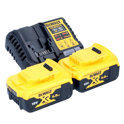 DeWalt DCB 1104 P2 Kit de démarrage sans fil 12 V / 18 V 2x batterie 5,0 Ah + chargeur DCB 1104