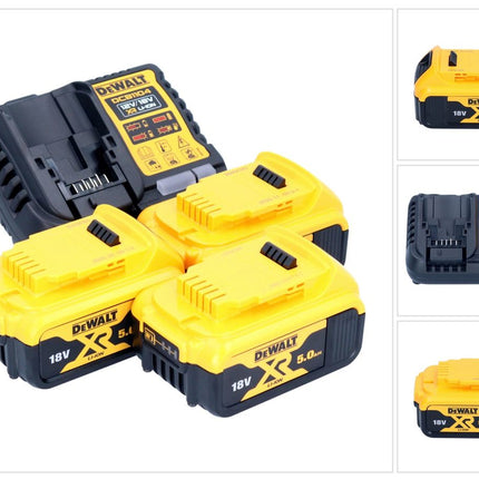 DeWalt DCB 1104 P3 Set de batería de arranque 12 V / 18 V 3x batería 5,0 Ah + cargador DCB 1104