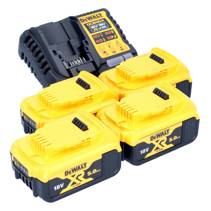 DeWalt DCB 1104 P4 Battery Starter Set 12 V / 18 V 4x battery 5.0 Ah + DCB 1104 charger