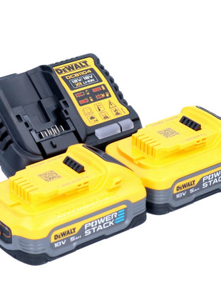 DeWalt DCB 1104 H2 Batterie Starter Set 12 V / 18 V 2x Powerstack Batterie 5.0 Ah + DCB 1104 Ladegert