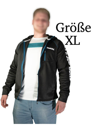 Makita Polar Tec Hoodie veste XL avec capuche travail et loisirs ( 98P214-XL ) 100 % polyester