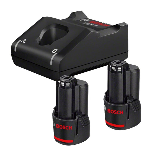 Kit de batería profesional de 12 voltios Bosch ( 1600A019R8 ) con 2x batería GBA 2,0 Ah + cargador GAL 12V-40
