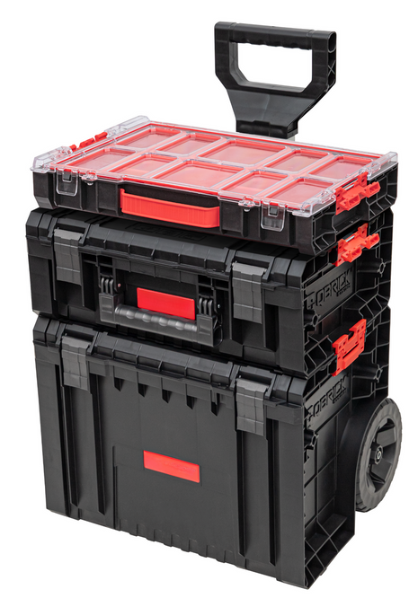 Toolbrothers RHINO L Set 4 ECO Set de taller + Carro L + Maletín de herramientas L Basic + Organizador L Altura M Cajas 450 x 390 x 690 mm 45 l IP54