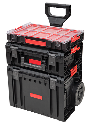 Toolbrothers RHINO L Set 4 ECO Set de taller + Carro L + Maletín de herramientas L Basic + Organizador L Altura M Cajas 450 x 390 x 690 mm 45 l IP54