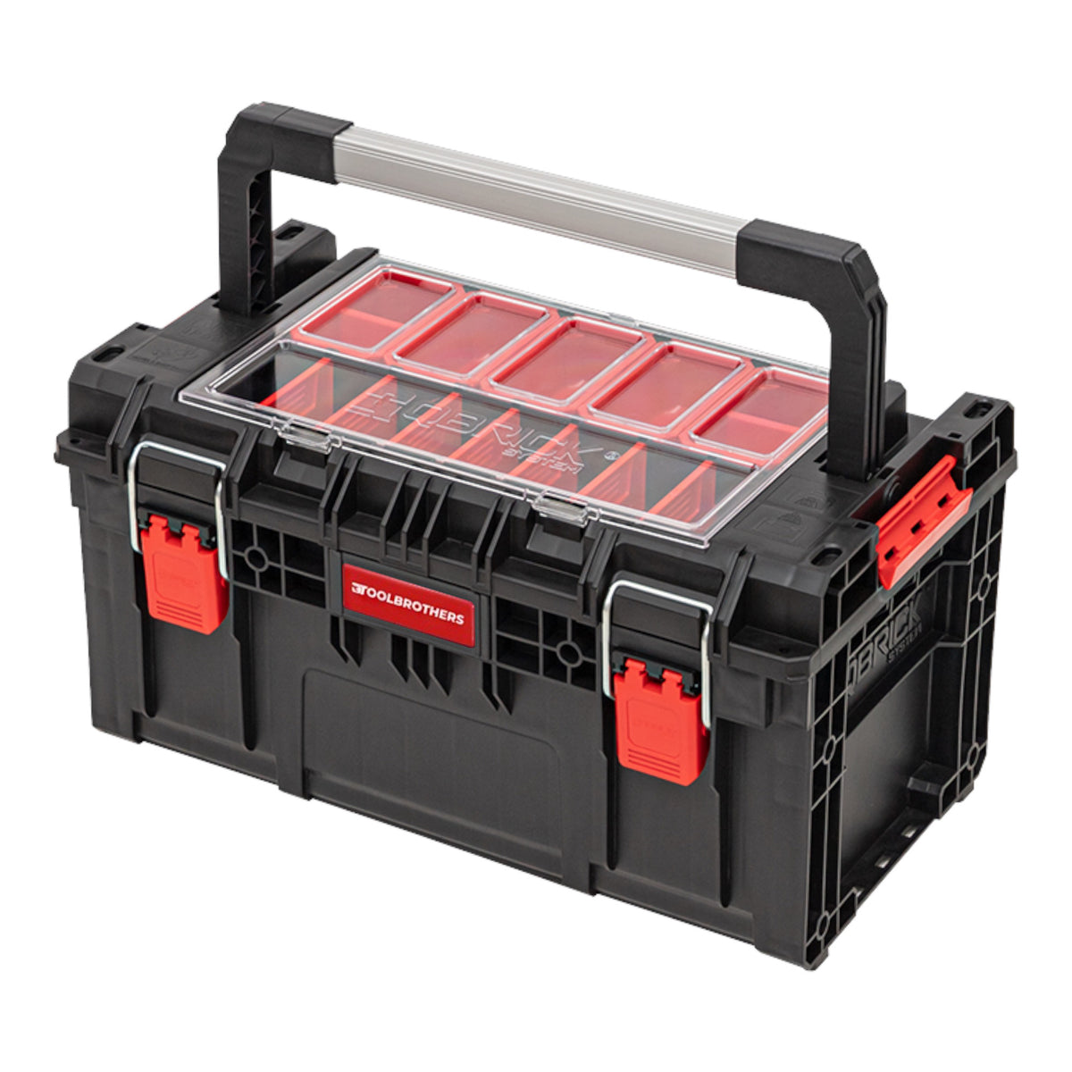 Toolbrothers RHINO XL maletín de herramientas ECO Handling+ altura L 26 l IP66 con separadores extraíbles + cajas