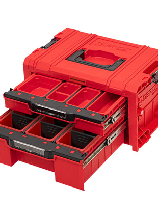 Toolbrothers RHINO L Cajón 2 ULTRA Organize+ maletín de herramientas 450 x 310 x 244 mm 14 l apilable IP54 con 2 cajones