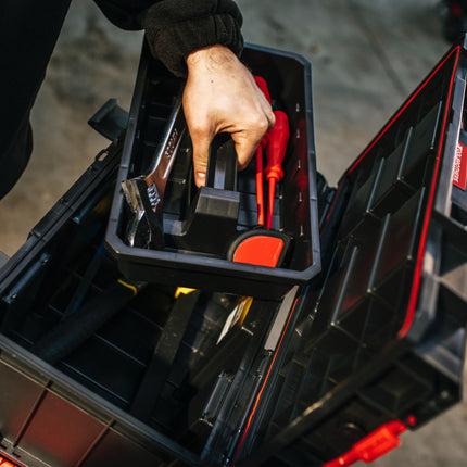 Toolbrothers RHINO L maletín de herramientas ECO Organize+ 19 l IP54 + bandeja de herramientas