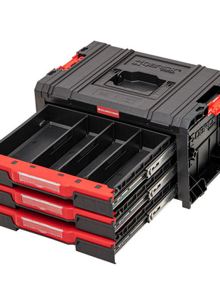 Toolbrothers RHINO L Cajón 3 ECO Basic apilable 450 x 310 x 244 mm 3x 4,5 l IP54 con tres cajones 9 inserciones