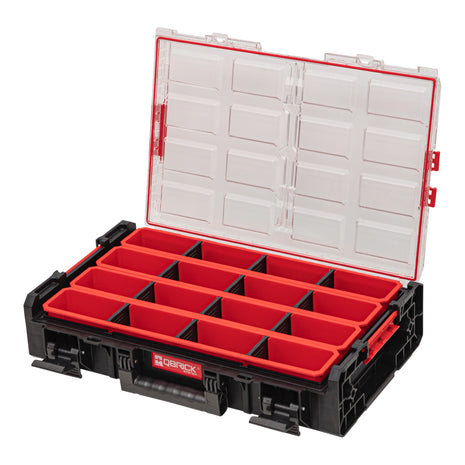 Toolbrothers RHINO XXL Organiser ECO Height XL Boxes+ 582 x 387 x 131 mm 13,5 l IP66 z 4 wkładkami i 12 przegrodami