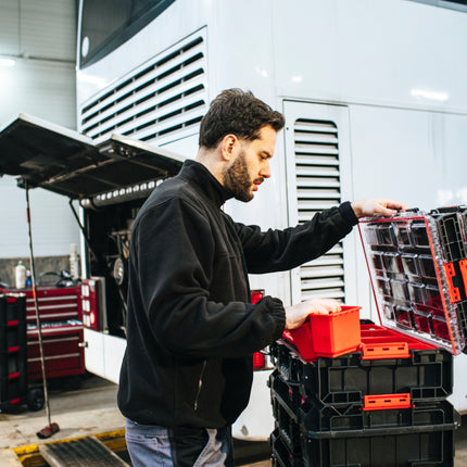 Toolbrothers RHINO XXL Organizer ECO Altezza XL Cassette 13,5 l IP66 con cassette estraibili + divisori