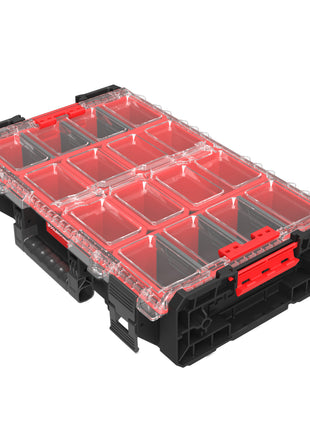 Toolbrothers RHINO XXL Organizer ECO Wysokość XL Skrzynki 582 x 387 x 131 mm 13,5 l IP66 z 6 wkładkami i 6 przegrodami