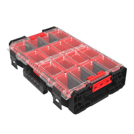 Toolbrothers RHINO XXL Organizer ECO Altezza XL Cassette 13,5 l IP66 con cassette estraibili + divisori