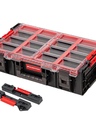 Toolbrothers RHINO XXL Organizador ECO altura XXL + Adaptador Connect 582 x 387 x 172 mm 19,5 l IP66 con 4 inserciones y 12 divisores