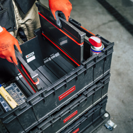 Toolbrothers RHINO XXL Caja de herramientas ECO Custom 35 l apilable con separadores extraíbles