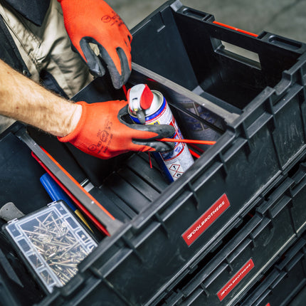 Toolbrothers RHINO XXL Caja de herramientas ECO Custom 35 l apilable con separadores extraíbles