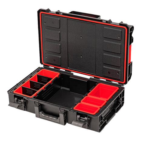 Toolbrothers Maletín de herramientas RHINO XXL ECO Work+ altura M organizador modular 585 x 385 x 190 mm 15,4 l apilable IP66