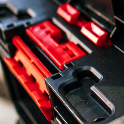 Toolbrothers RHINO XXL Valigia portautensili ECO Vario+ altezza L 38 l IP66 con divisori estraibili