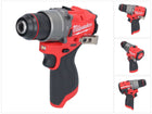 Taladro percutor inalámbrico Milwaukee M12 FPD2-0 12 V 45 Nm Brushless Solo (4933479867) - sin batería, sin cargador