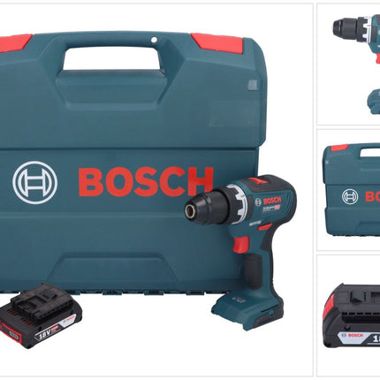 Bosch GSR 18V-55 Professional cordless drill driver 18 V 55 Nm brushless + 1x rechargeable battery 2.0 Ah + L-case - without charger