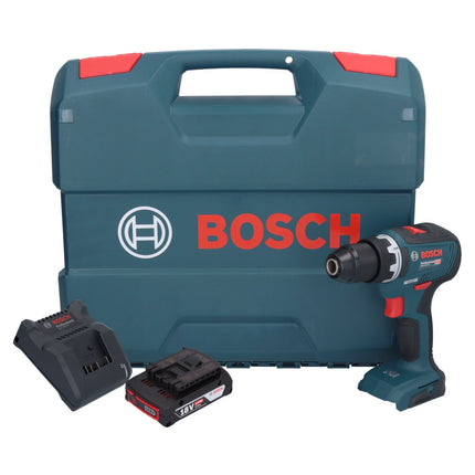 Bosch GSR 18V-55 Profesjonalna akumulatorowa wiertarko-wkrętarka 18 V 55 Nm bezszczotkowa + 1x akumulator 2,0 Ah + ładowarka + walizka L