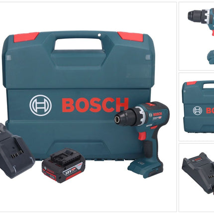 Bosch GSR 18V-55 Profesjonalna akumulatorowa wiertarko-wkrętarka 18 V 55 Nm bezszczotkowa + 1x akumulator 4,0 Ah + ładowarka + walizka L