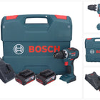 Bosch GSR 18V-55 Taladro atornillador a batería profesional 18 V 55 Nm sin escobillas + 2x acumulador 4,0 Ah + cargador + maletín en L