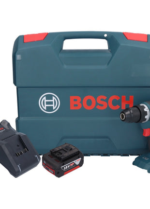 Bosch GSR 18V-55 Taladro atornillador inalámbrico profesional 18 V 55 Nm sin escobillas + 1x batería 5,0 Ah + cargador + maletín L