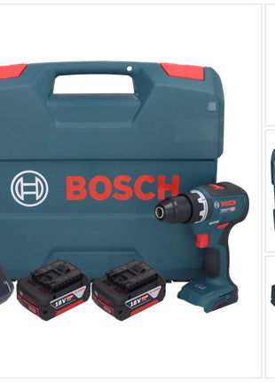 Bosch GSR 18V-55 Professional Perceuse-visseuse sans fil 18 V 55 Nm Brushless + 2x batterie 5,0 Ah + chargeur + L-Case