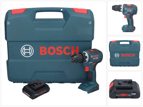 Bosch GSR 18V-55 Professional Perceuse-visseuse sans fil 18 V 55 Nm Brushless + 1x batterie ProCORE 4,0 Ah + L-Case - sans chargeur